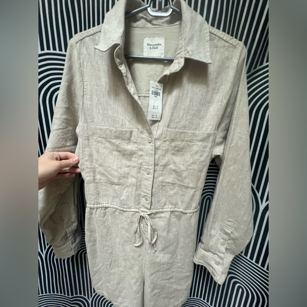 BNWT Abercrombie & Fitch women’s linen romper